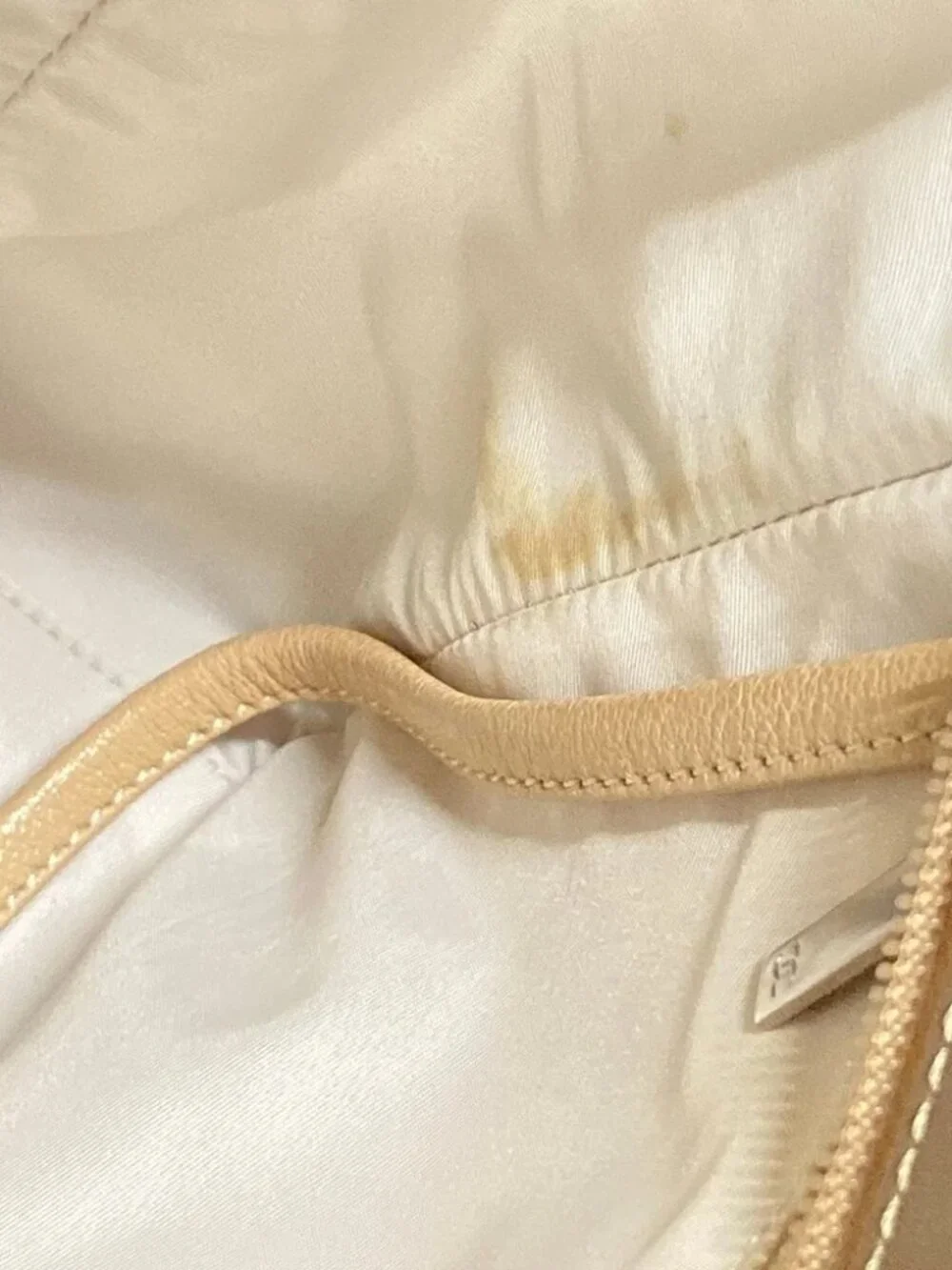 CHANEL Paris Biarritz Tote PM A34208 Gold Coated Canvas Nylon Leather Tote Bag